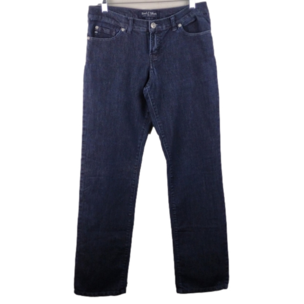 RIVET & Blues Los Angeles Blue Dark Wash Five Pocket Mid Rise Straight Leg Jeans